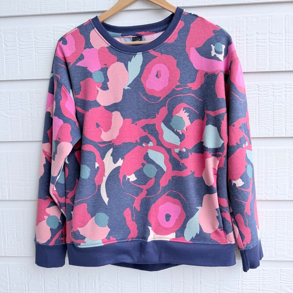 Lildy Colorful Printed Fleece Sweatshirt S/M
